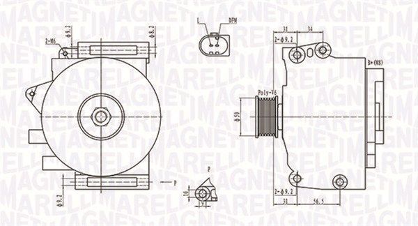 MAGNETI MARELLI Laturi 063731701010